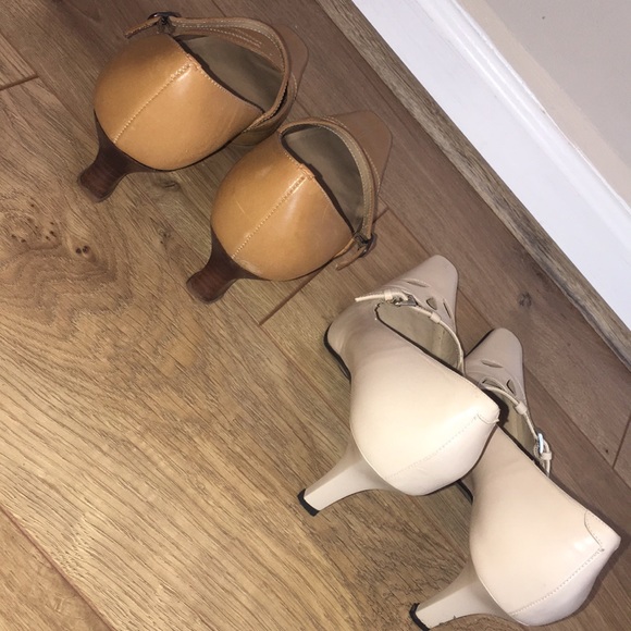 Tan and nude 1 inch heel with strap NOT A BUNDLE! - Picture 3 of 5